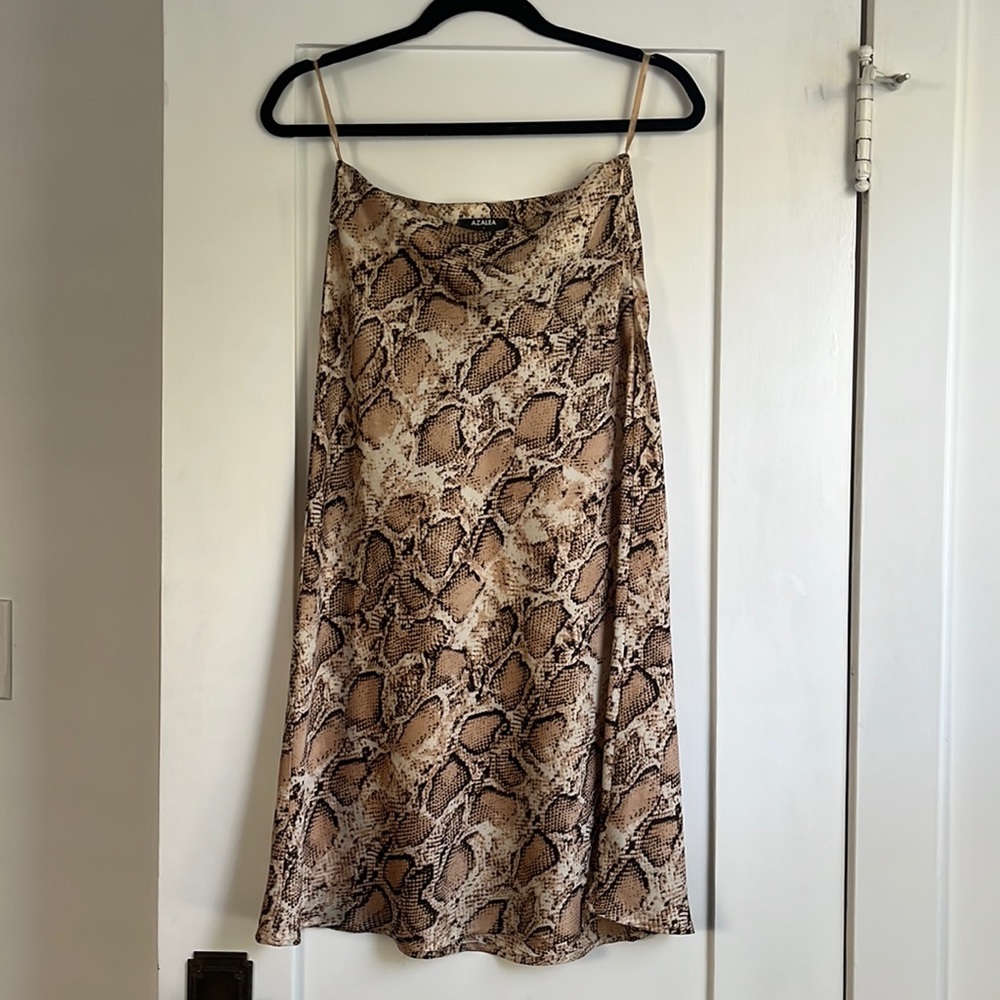 Azalea Snakeskin Midi Skirt - Small